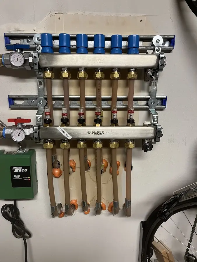 Plumber performing Gas Line Installation at a residential property in Oliver Springs